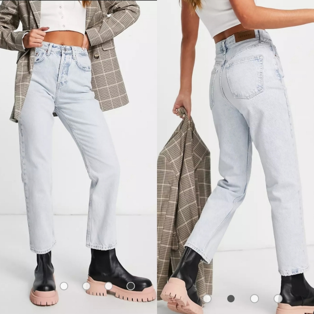 Topshop Editor Jeans in Bleach - Picture 2 of 8